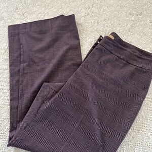 Alex Marie Burgundy Plaid Pants Size16